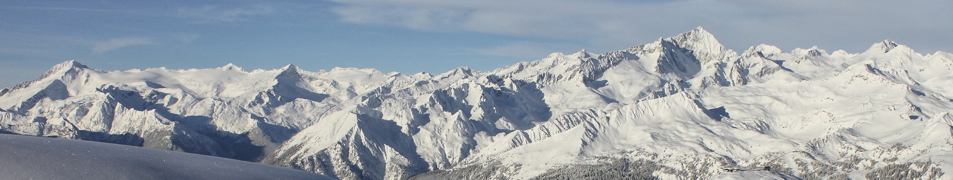 Immagine della zona Adamello-Presanella prodotta da D'Agostino Alessandra, durante il periodo invernale.